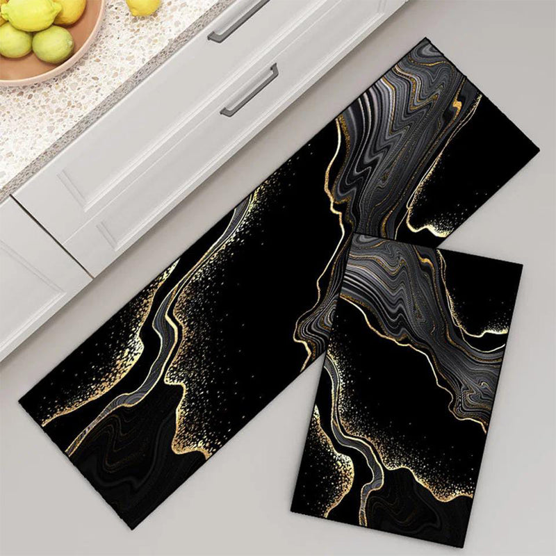 Kitchen Mat Set Long Runner & Medium Mat (2 Pcs)