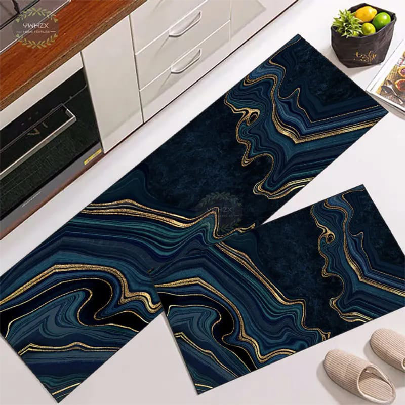 Kitchen Mat Set Long Runner & Medium Mat (2 Pcs)