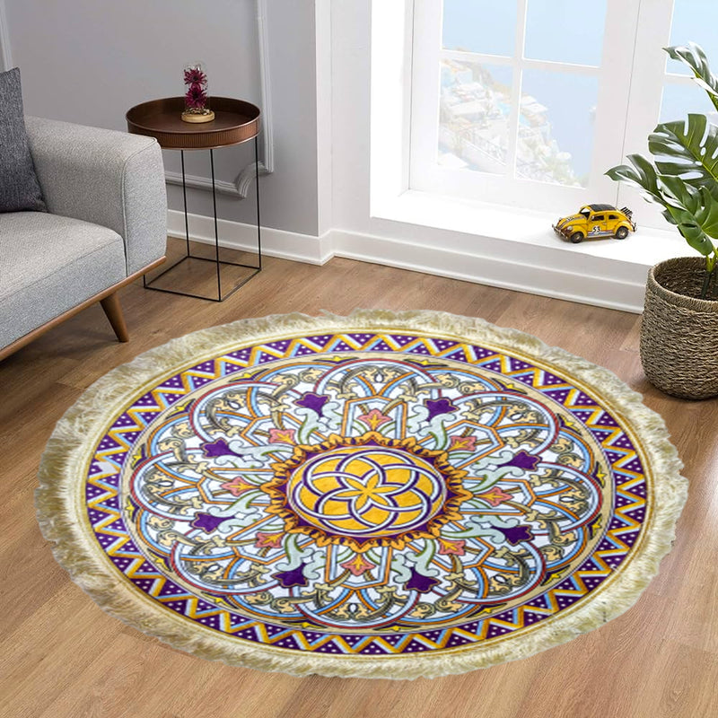 Persian Round Rug Round Rug Carpet Room Carpet Approx  4 x 4 Feet