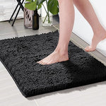 Microfiber anti Slip Bath Mat- Black