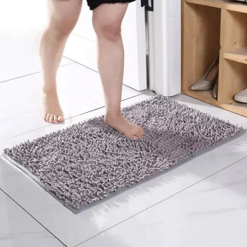 Microfiber anti Slip Bath Mat- Gray