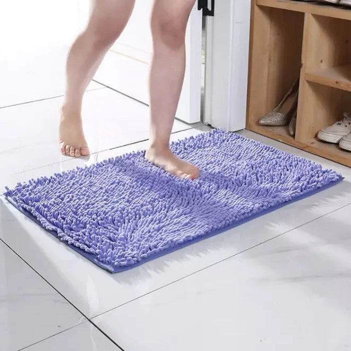 Microfiber anti Slip Bath Mat- Purple