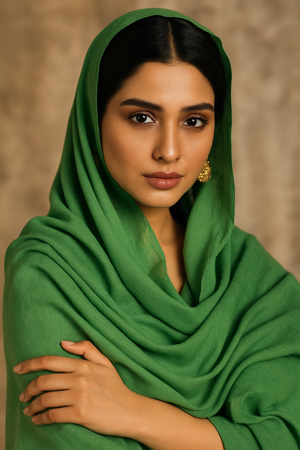 TURKISH LAWN HIJAB - EMERALD TEAL
