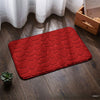 Cobblestone water Absorbent Floor Mat Non-Slip Foot Mat  ( Red )