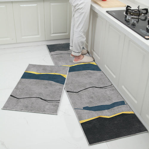 Kitchen Mat Set Long Runner & Medium Mat (2 Pcs)