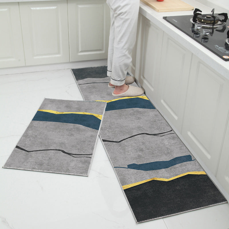 Kitchen Mat Set Long Runner & Medium Mat (2 Pcs)