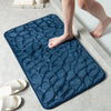 Cobblestone water Absorbent Floor Mat Non-Slip Foot Mat  ( Royal Blue )