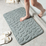 Cobblestone water Absorbent Floor Mat Non-Slip Foot Mat