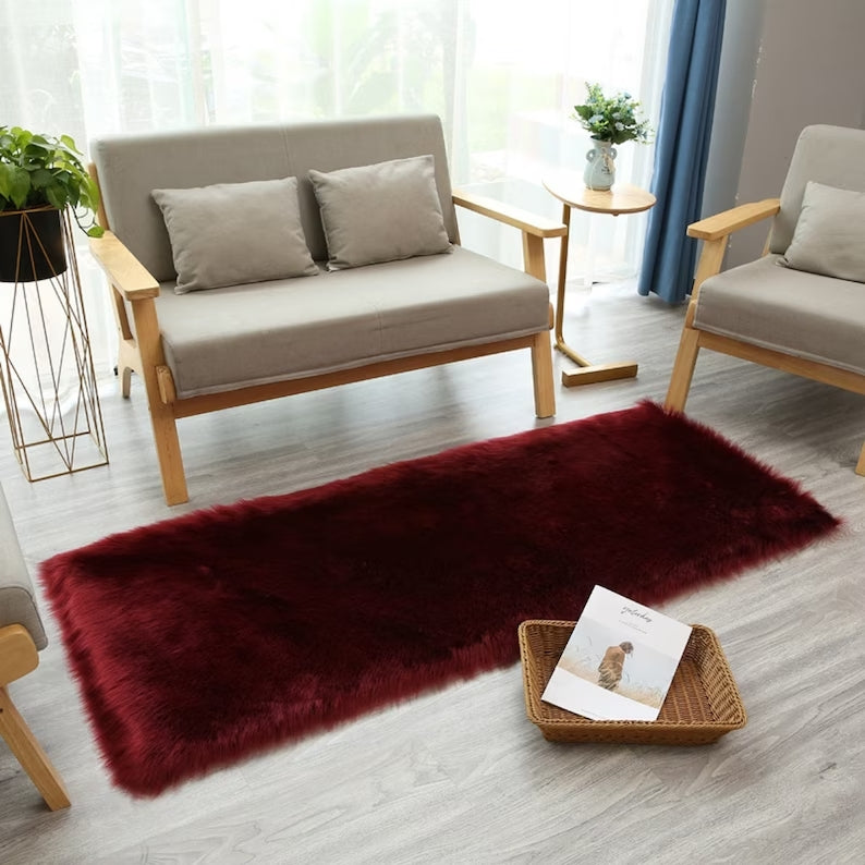 Faux Sheepskin Super Soft, Center Piece ( Rectangle ) FREE SHIPPING