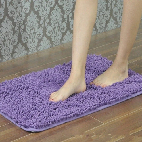 Microfiber anti Slip Bath Mat- Purple
