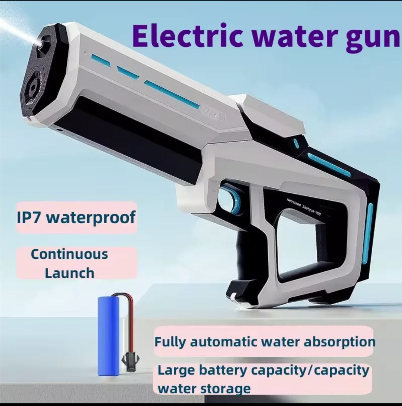 Rechargable Electric Water Gun for Kids and Adults