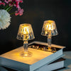 LED Crystal Projection Night Light Desk Table Lamp