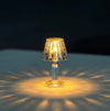 LED Crystal Projection Night Light Desk Table Lamp