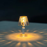 LED Crystal Projection Night Light Desk Table Lamp