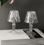 LED Crystal Projection Night Light Desk Table Lamp